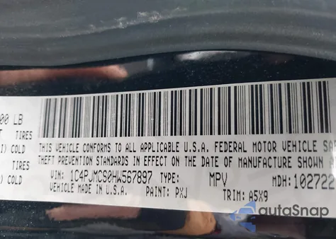 2017 Jeep Cherokee Latitude 4X4 из США, поврежденный, VIN 1C4PJMCS0HW567897